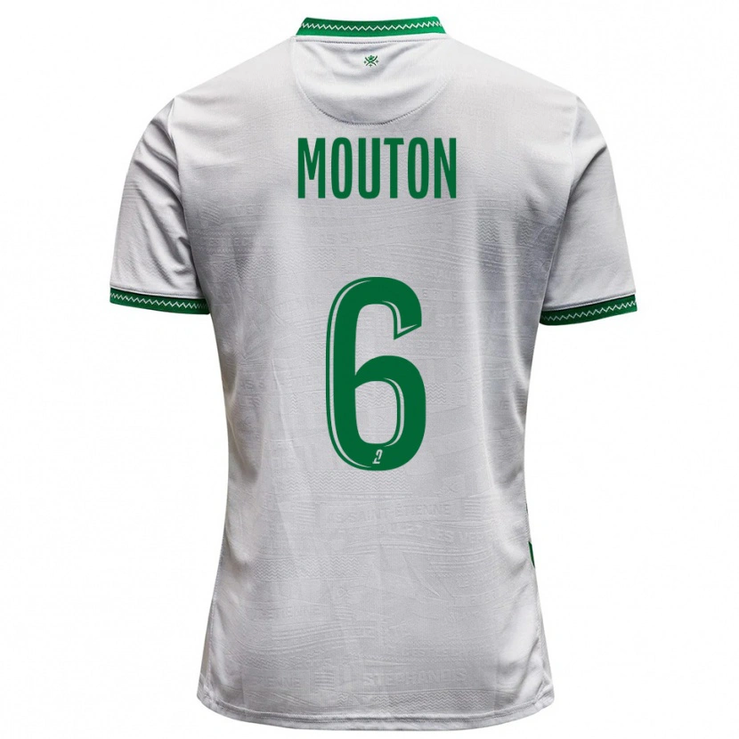 Danxen Kinder Jules Mouton #6 Weiß Grün Auswärtstrikot Trikot 2025/26 T-Shirt