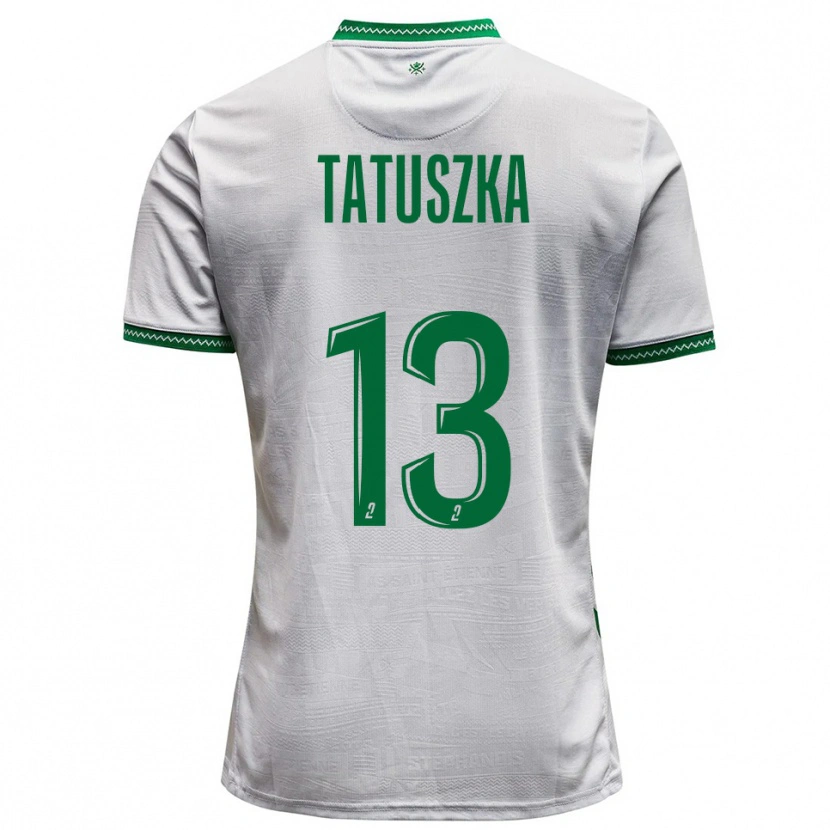 Danxen Kinder Maxence Tatuszka #13 Weiß Grün Auswärtstrikot Trikot 2025/26 T-Shirt