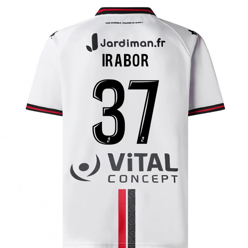 Danxen Kinder Brown Irabor #37 Weiß Rot Auswärtstrikot Trikot 2025/26 T-Shirt