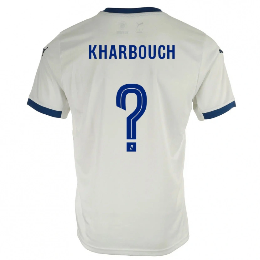 Danxen Kinder Yanis Kharbouch #0 Weiß Blau Auswärtstrikot Trikot 2025/26 T-Shirt
