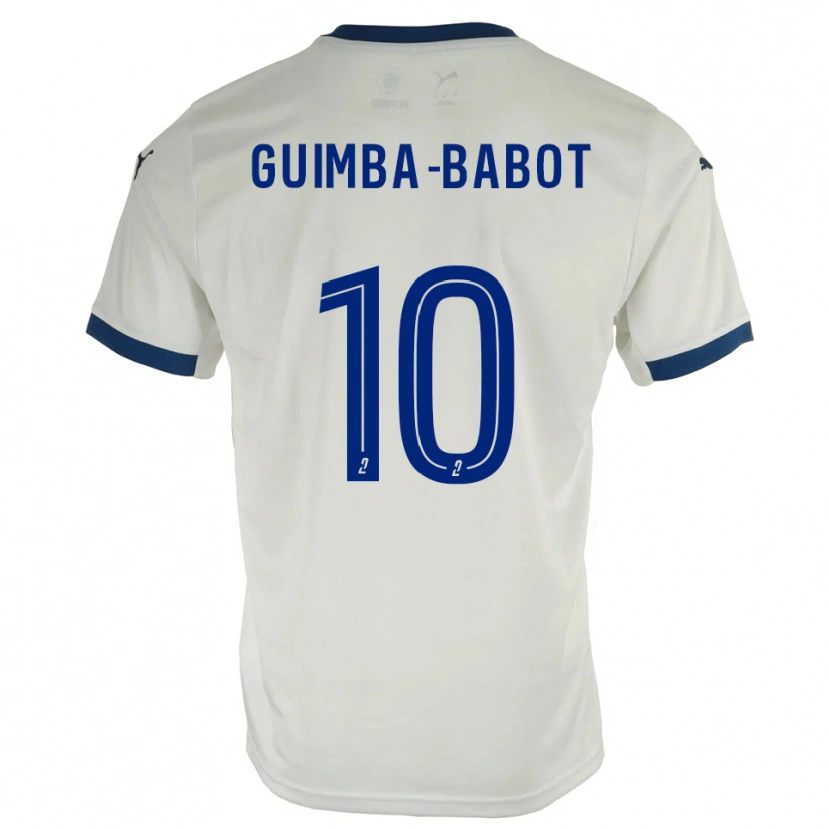 Danxen Kinder Khays Guimba-Babot #10 Weiß Blau Auswärtstrikot Trikot 2025/26 T-Shirt