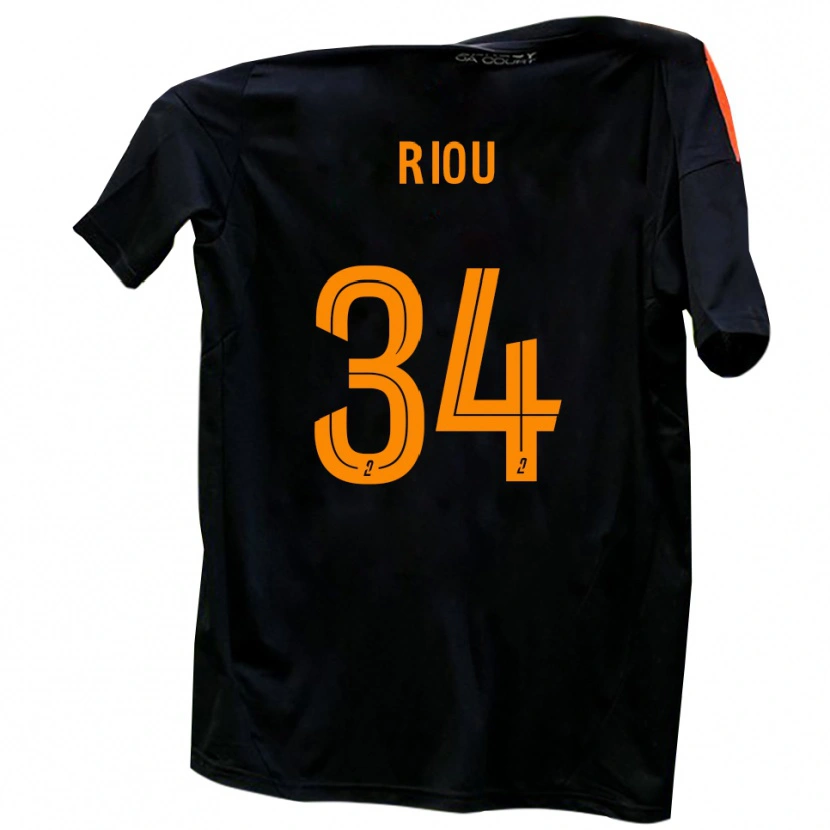 Danxen Kinder Esteban Riou #34 Weiß Rot Auswärtstrikot Trikot 2025/26 T-Shirt