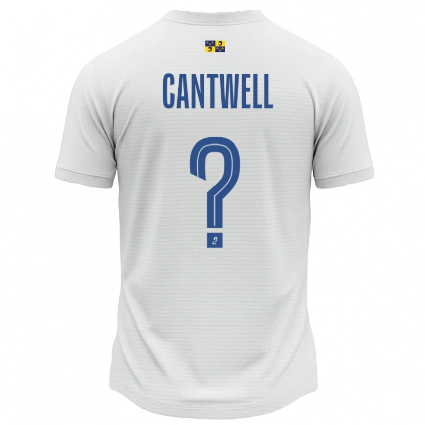 Danxen Kinder Anna Cantwell #0 Weiß Blau Auswärtstrikot Trikot 2025/26 T-Shirt