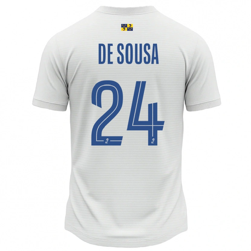 Danxen Kinder Tifanie De Sousa #24 Weiß Blau Auswärtstrikot Trikot 2025/26 T-Shirt