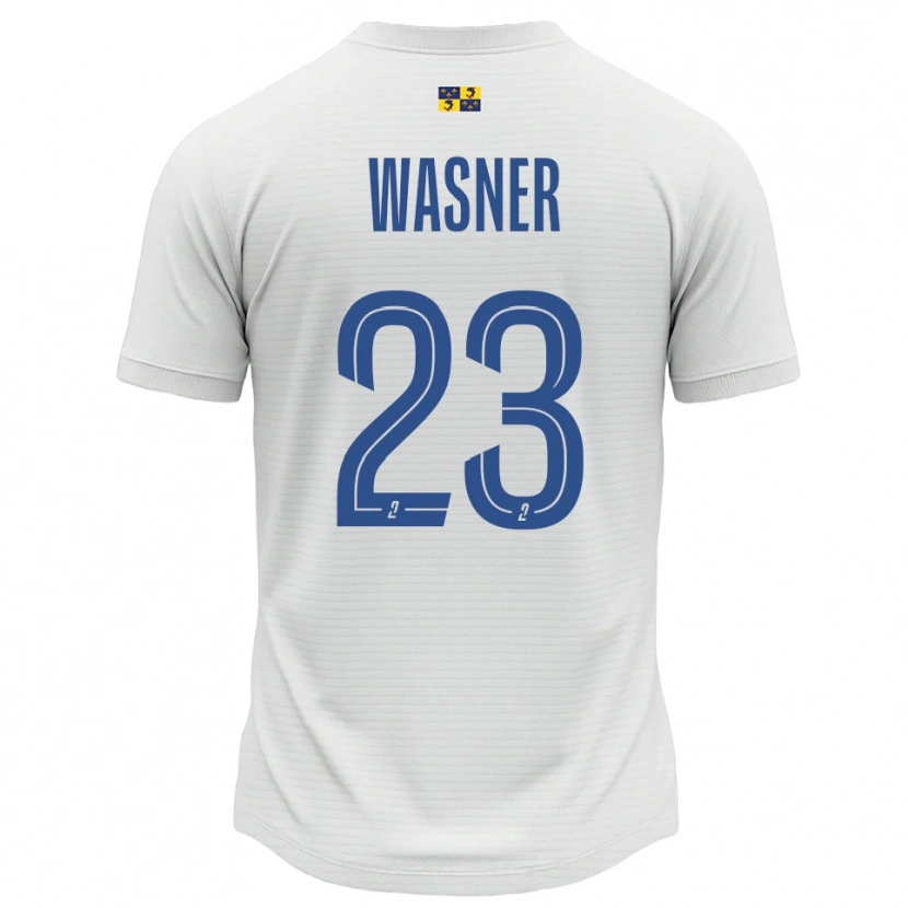 Danxen Kinder Ophélie Wasner #23 Weiß Blau Auswärtstrikot Trikot 2025/26 T-Shirt