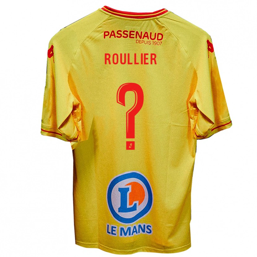 Danxen Kinder Alec Roullier #0 Gelb Auswärtstrikot Trikot 2025/26 T-Shirt