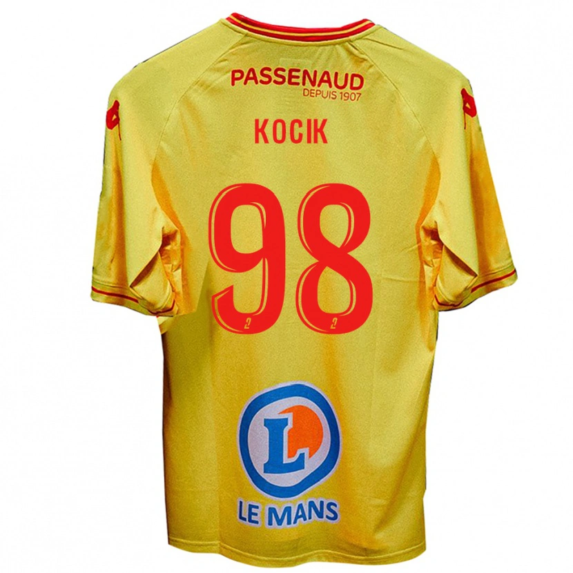 Danxen Kinder Nicolas Kocik #98 Gelb Auswärtstrikot Trikot 2025/26 T-Shirt