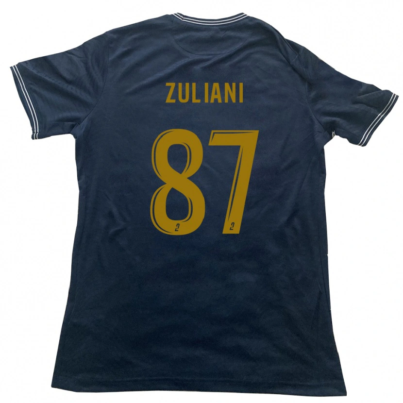 Danxen Kinder Edhy Zuliani #87 Marine Gold Auswärtstrikot Trikot 2025/26 T-Shirt