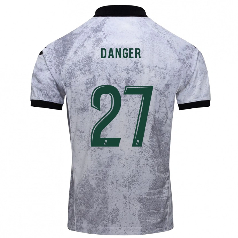Danxen Kinder Bradley Danger #27 Weiß Schwarz Auswärtstrikot Trikot 2025/26 T-Shirt