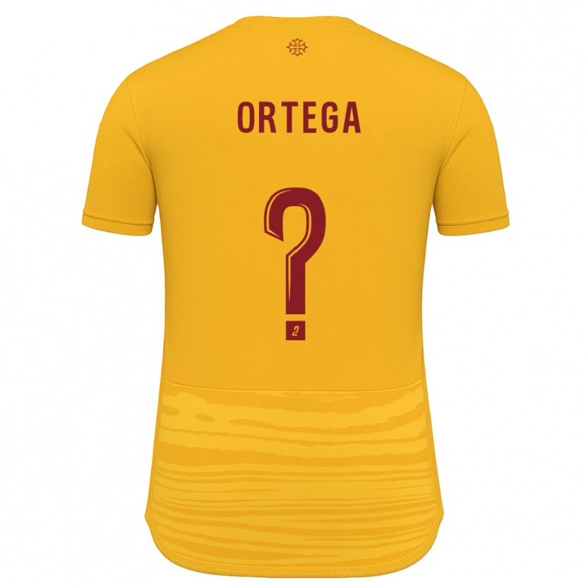 Danxen Kinder Alexis Ortega #0 Orange Burgunder Auswärtstrikot Trikot 2025/26 T-Shirt
