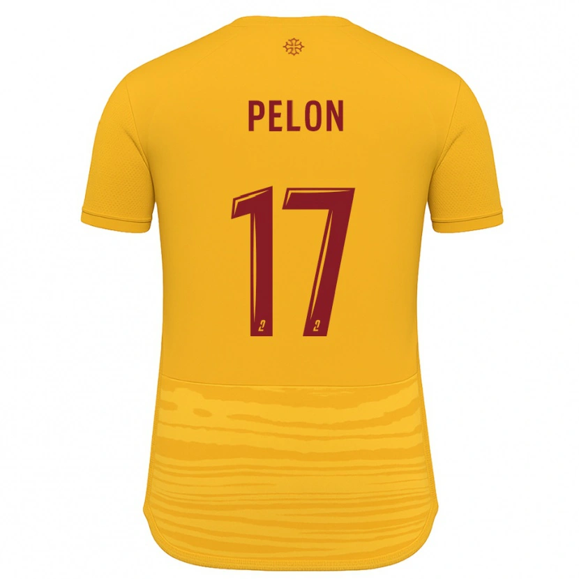 Danxen Kinder Aurélien Pelon #17 Orange Burgunder Auswärtstrikot Trikot 2025/26 T-Shirt