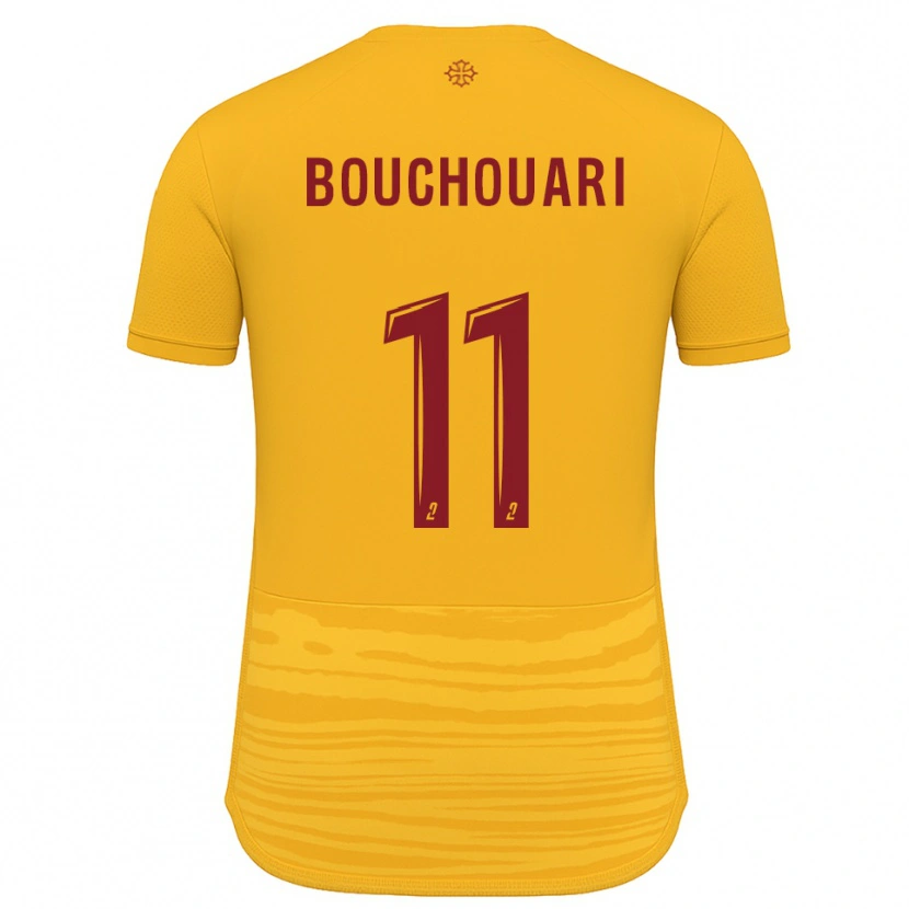 Danxen Kinder Mohamed Bouchouari #11 Orange Burgunder Auswärtstrikot Trikot 2025/26 T-Shirt