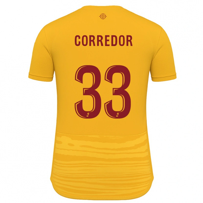 Danxen Kinder Morgan Corredor #33 Orange Burgunder Auswärtstrikot Trikot 2025/26 T-Shirt