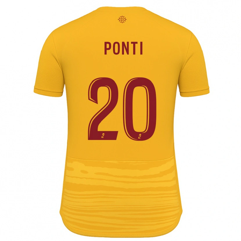 Danxen Kinder Ryan Ponti #20 Orange Burgunder Auswärtstrikot Trikot 2025/26 T-Shirt