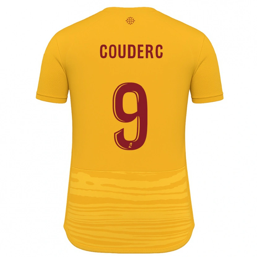 Danxen Kinder Enzo Couderc #9 Orange Burgunder Auswärtstrikot Trikot 2025/26 T-Shirt