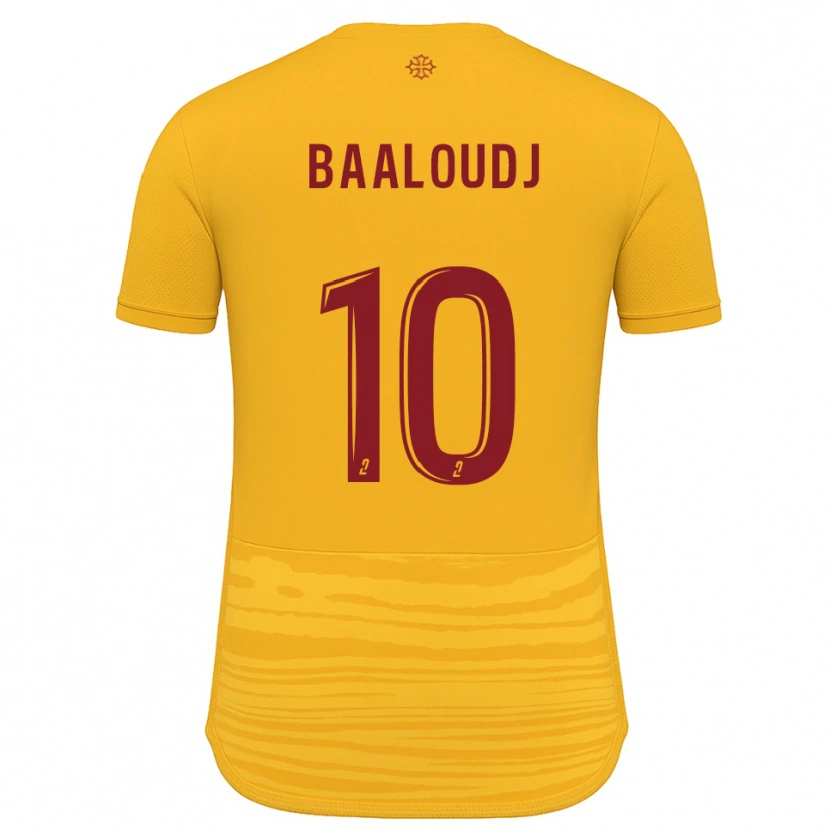 Danxen Kinder Mehdi Baaloudj #10 Orange Burgunder Auswärtstrikot Trikot 2025/26 T-Shirt