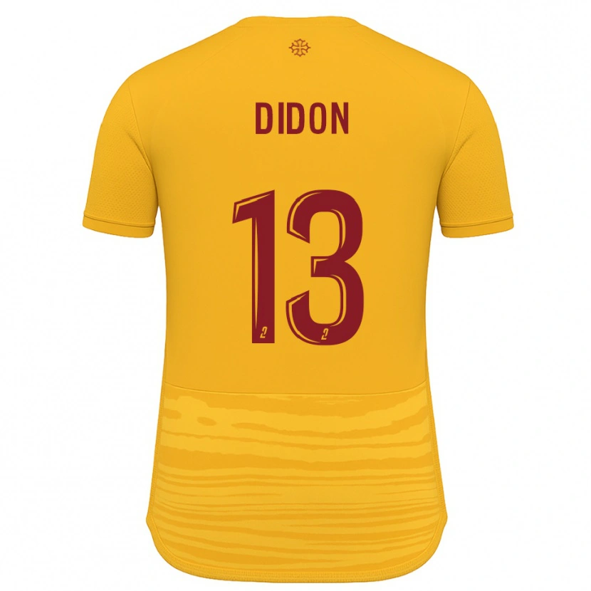 Danxen Kinder Anis Didon #13 Orange Burgunder Auswärtstrikot Trikot 2025/26 T-Shirt