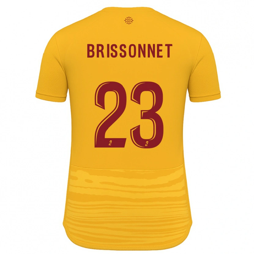 Danxen Kinder Tiphaine Brissonnet #23 Orange Burgunder Auswärtstrikot Trikot 2025/26 T-Shirt