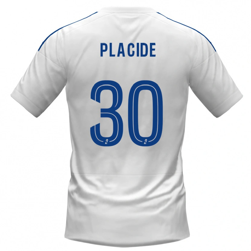 Danxen Kinder Johny Placide #30 Weiß Blau Auswärtstrikot Trikot 2025/26 T-Shirt