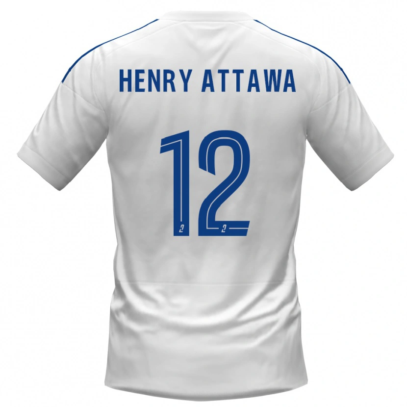 Danxen Kinder Yoel Henry Attawa #12 Weiß Blau Auswärtstrikot Trikot 2025/26 T-Shirt