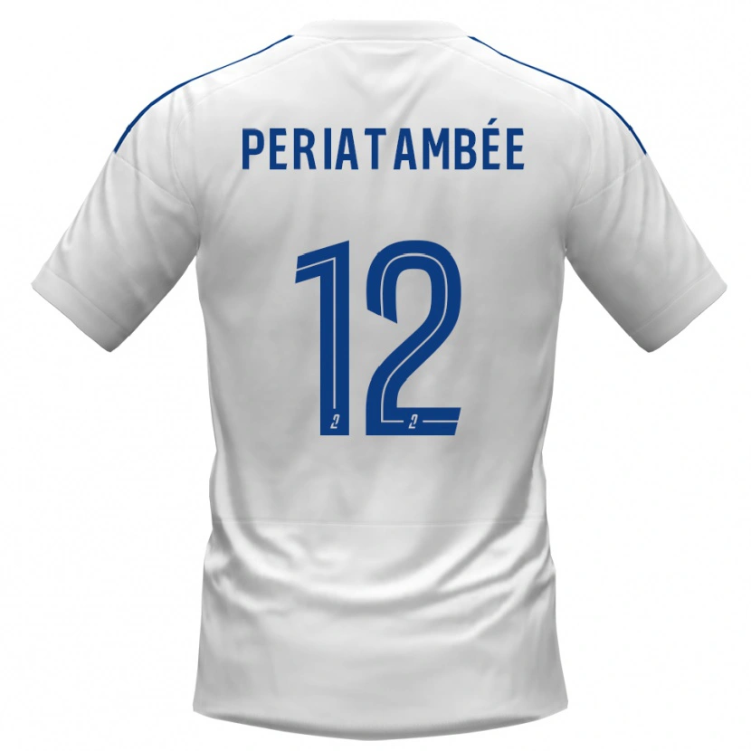 Danxen Kinder Tanis Periatambée #12 Weiß Blau Auswärtstrikot Trikot 2025/26 T-Shirt
