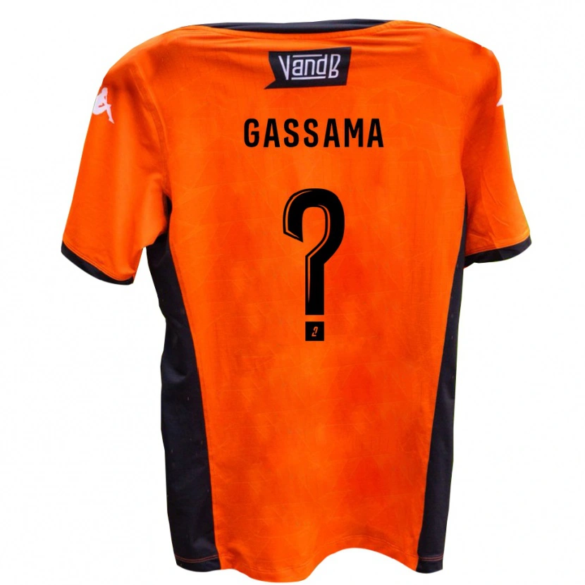 Danxen Kinder Jeriba Gassama #0 Weiß Schwarz Auswärtstrikot Trikot 2025/26 T-Shirt