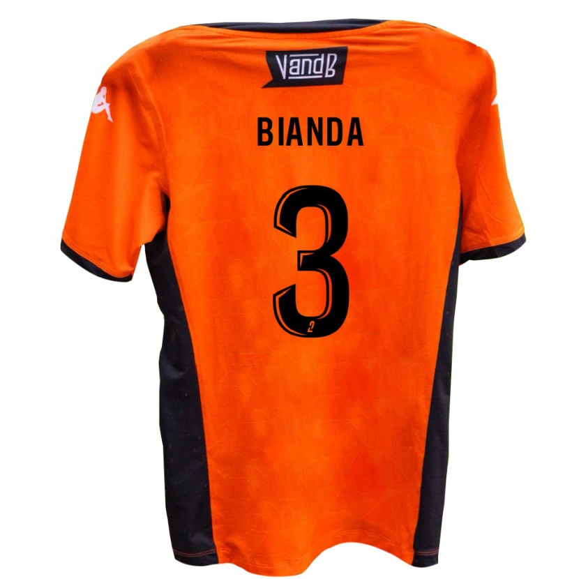 Danxen Kinder William Bianda #3 Weiß Schwarz Auswärtstrikot Trikot 2025/26 T-Shirt