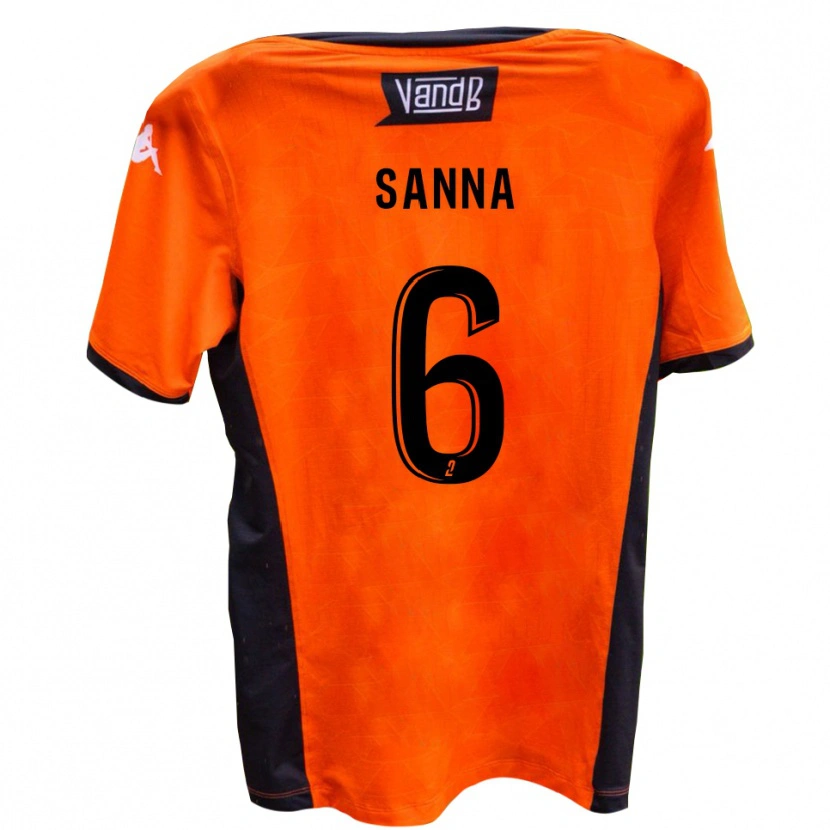 Danxen Kinder Sam Sanna #6 Weiß Schwarz Auswärtstrikot Trikot 2025/26 T-Shirt