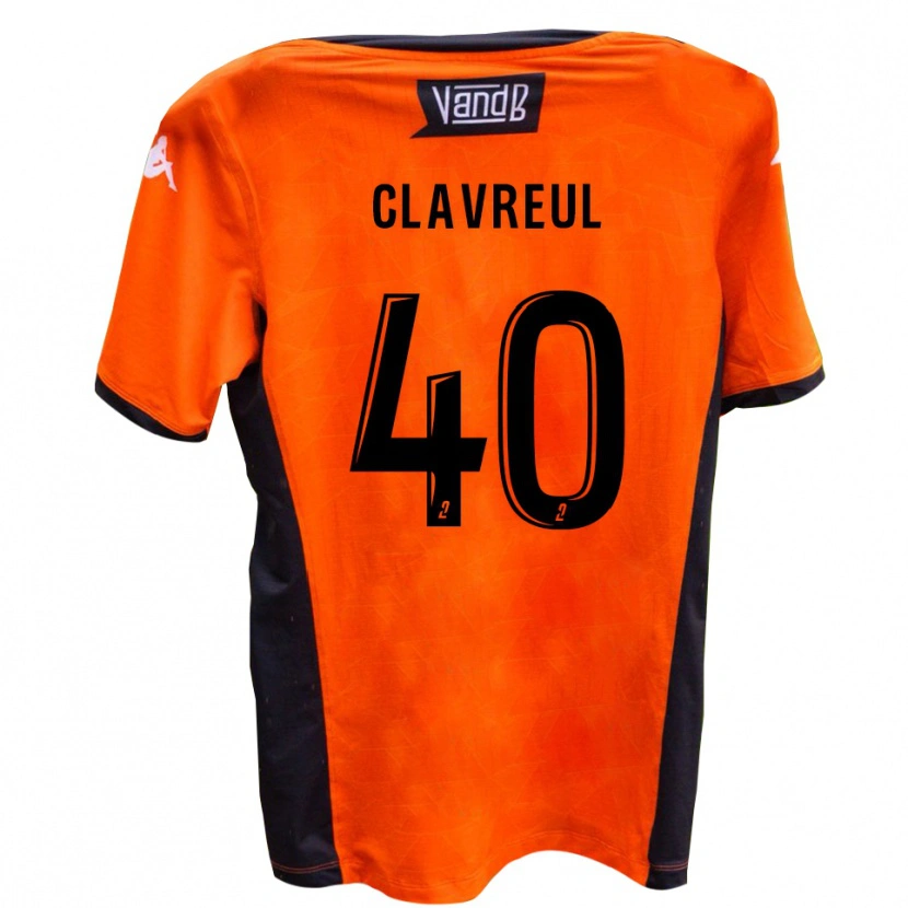 Danxen Kinder Ethan Clavreul #40 Weiß Schwarz Auswärtstrikot Trikot 2025/26 T-Shirt