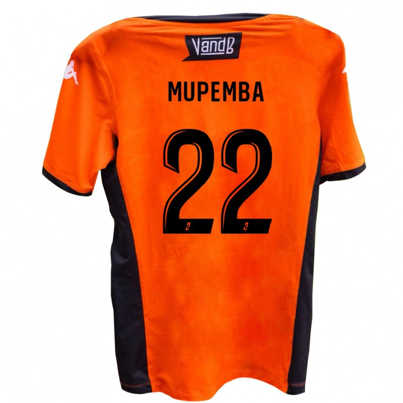 Danxen Kinder Noa Mupemba #22 Weiß Schwarz Auswärtstrikot Trikot 2025/26 T-Shirt