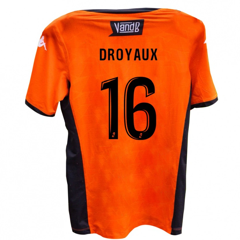 Danxen Kinder Lucas Droyaux #16 Weiß Schwarz Auswärtstrikot Trikot 2025/26 T-Shirt