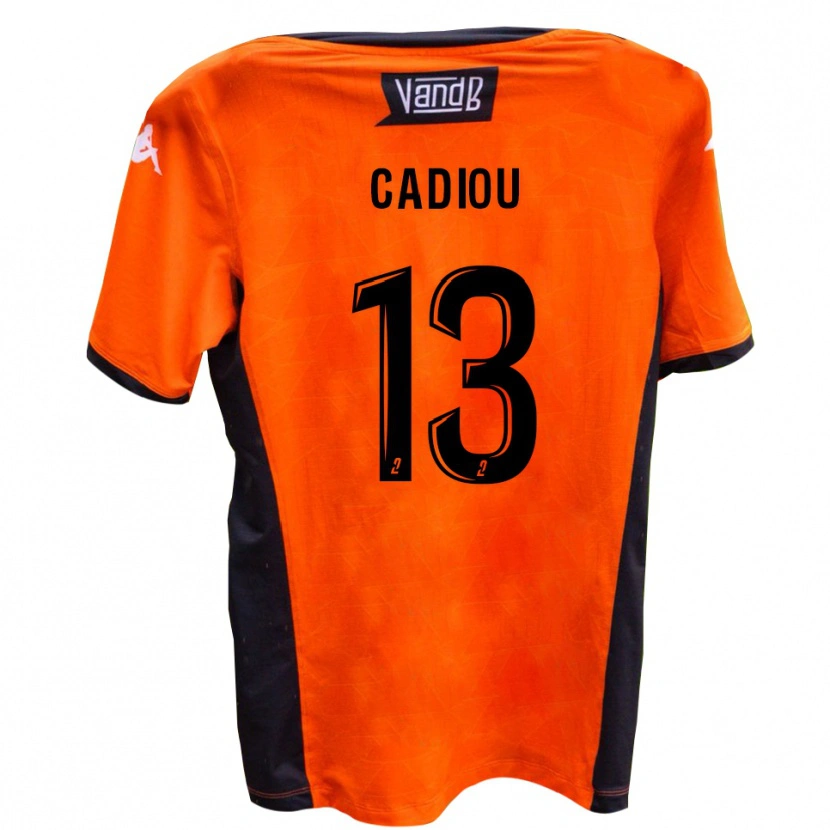 Danxen Kinder Enzo Cadiou #13 Weiß Schwarz Auswärtstrikot Trikot 2025/26 T-Shirt