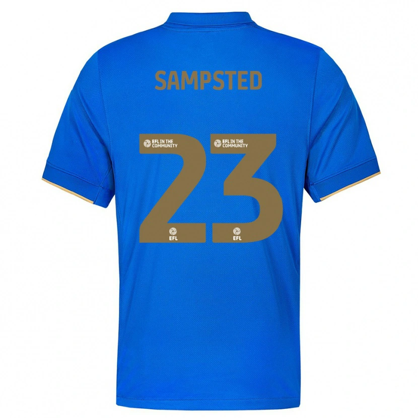 Danxen Herren Alfons Sampsted #23 Blau Gold Heimtrikot Trikot 2025/26 T-Shirt