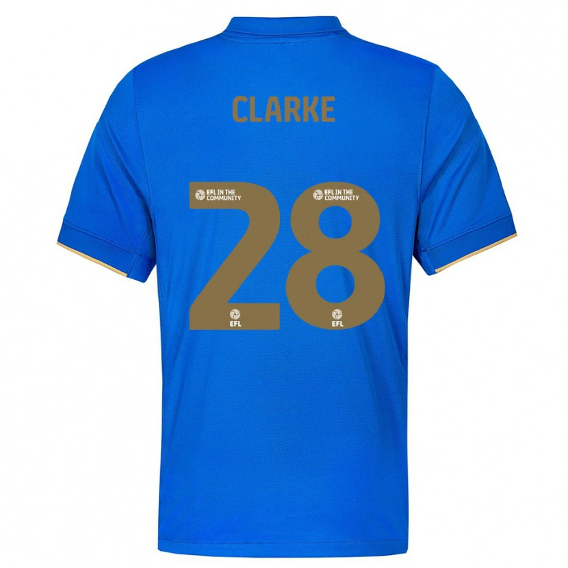 Danxen Herren Charlotte Clarke #28 Blau Gold Heimtrikot Trikot 2025/26 T-Shirt