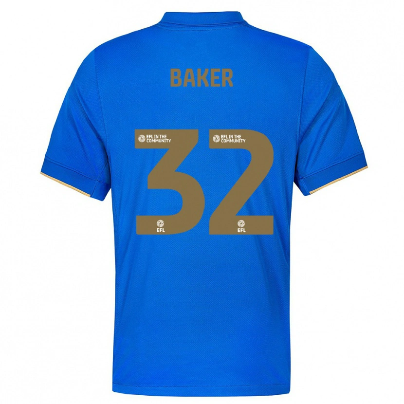 Danxen Herren Ava Baker #32 Blau Gold Heimtrikot Trikot 2025/26 T-Shirt