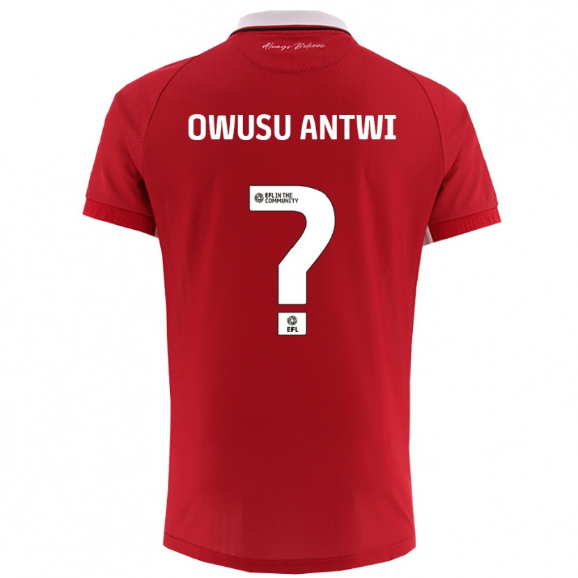 Danxen Herren Filbert Owusu-Antwi #0 Rot Weiß Heimtrikot Trikot 2025/26 T-Shirt