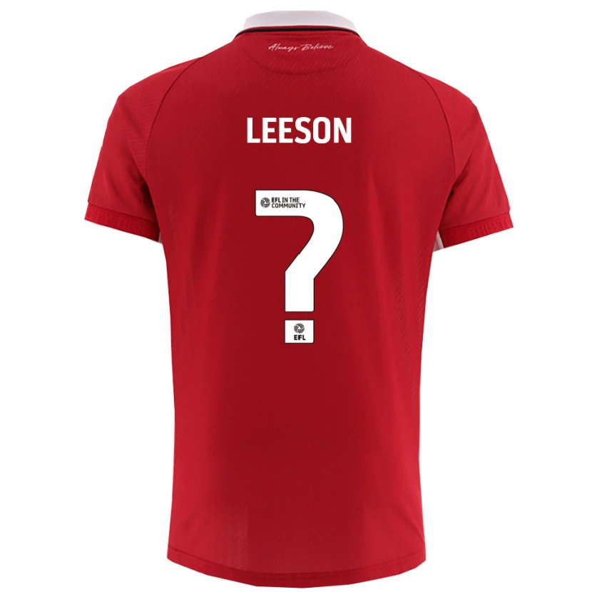 Danxen Herren Harry Leeson #0 Rot Weiß Heimtrikot Trikot 2025/26 T-Shirt