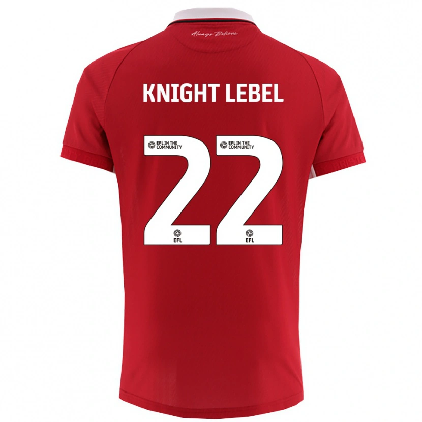 Danxen Herren Jamie Knight-Lebel #22 Rot Weiß Heimtrikot Trikot 2025/26 T-Shirt