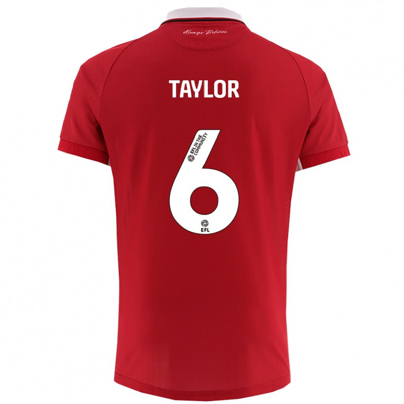 Danxen Herren Archie Taylor #6 Rot Weiß Heimtrikot Trikot 2025/26 T-Shirt