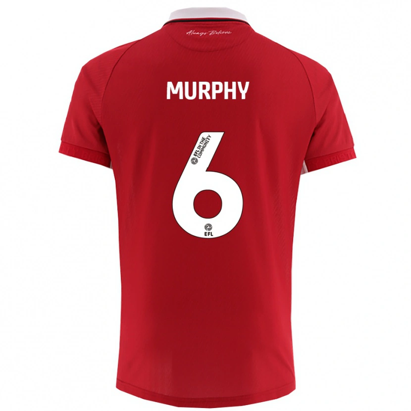 Danxen Herren Adam Murphy #6 Rot Weiß Heimtrikot Trikot 2025/26 T-Shirt