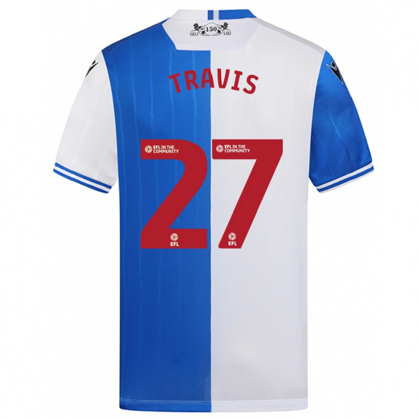 Danxen Herren Lewis Travis #27 Blau Weiß Heimtrikot Trikot 2025/26 T-Shirt