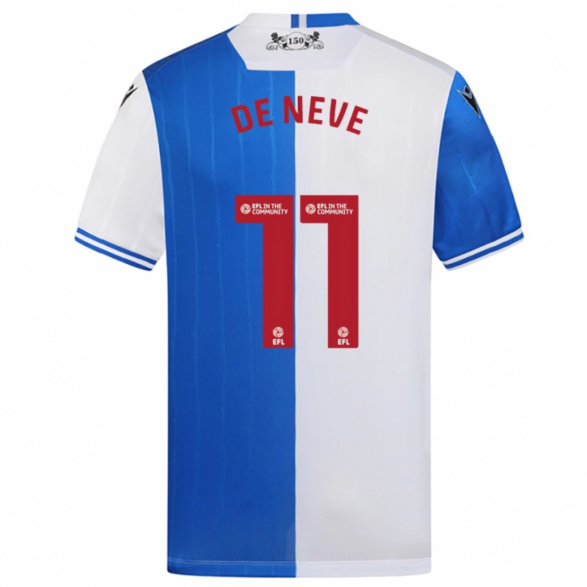 Danxen Herren Dion De Neve #11 Blau Weiß Heimtrikot Trikot 2025/26 T-Shirt