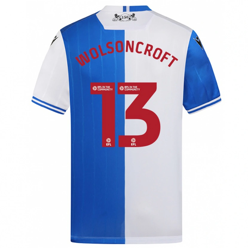 Danxen Herren Blake Wolsoncroft #13 Blau Weiß Heimtrikot Trikot 2025/26 T-Shirt