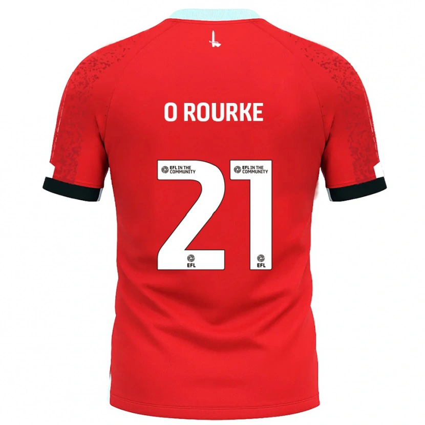 Danxen Herren Sophie O'rourke #21 Rot Weiß Heimtrikot Trikot 2025/26 T-Shirt
