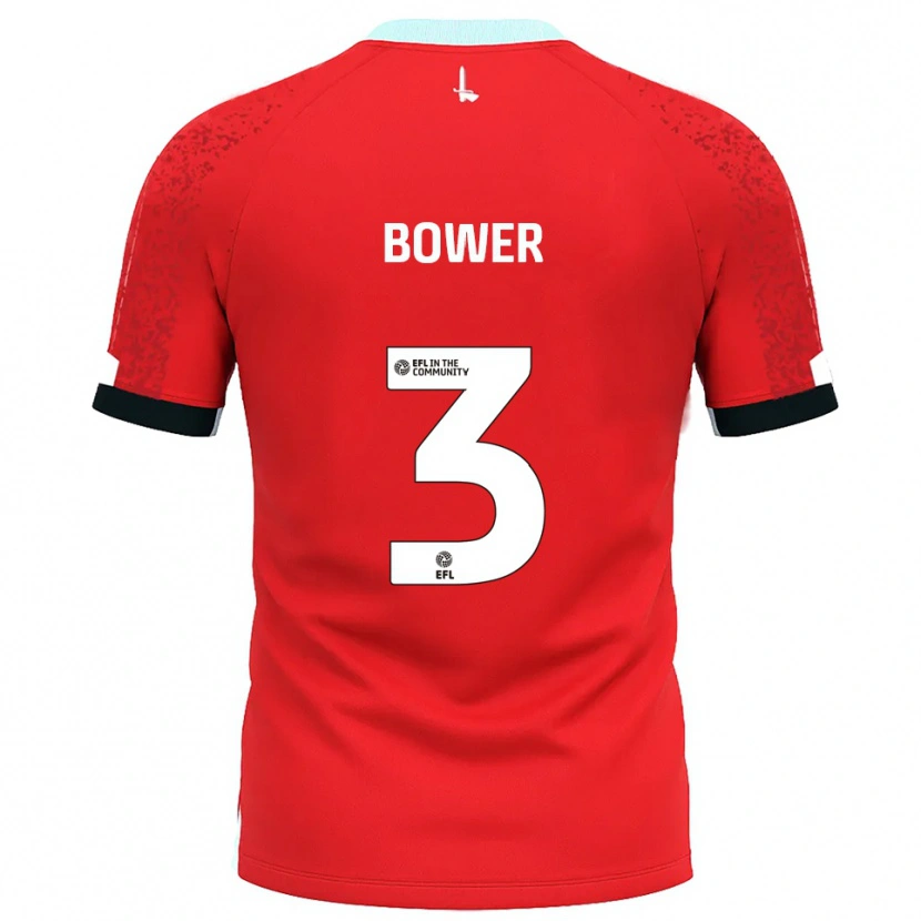 Danxen Herren Toby Bower #3 Rot Weiß Heimtrikot Trikot 2025/26 T-Shirt