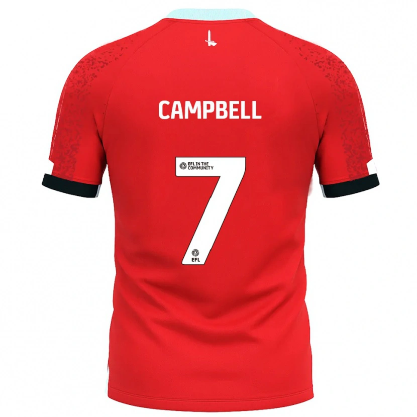 Danxen Herren Tyreece Campbell #7 Rot Weiß Heimtrikot Trikot 2025/26 T-Shirt