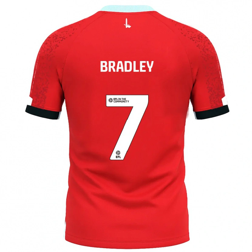 Danxen Herren Katie Bradley #7 Rot Weiß Heimtrikot Trikot 2025/26 T-Shirt