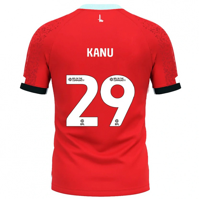 Danxen Herren Daniel Kanu #29 Rot Weiß Heimtrikot Trikot 2025/26 T-Shirt