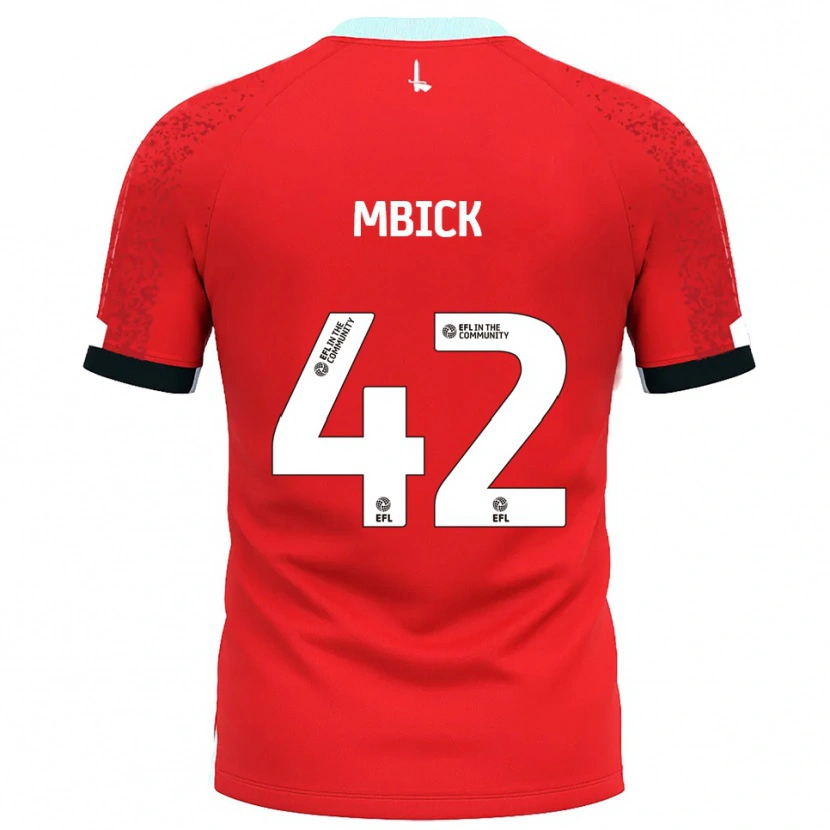 Danxen Herren Micah Mbick #42 Rot Weiß Heimtrikot Trikot 2025/26 T-Shirt