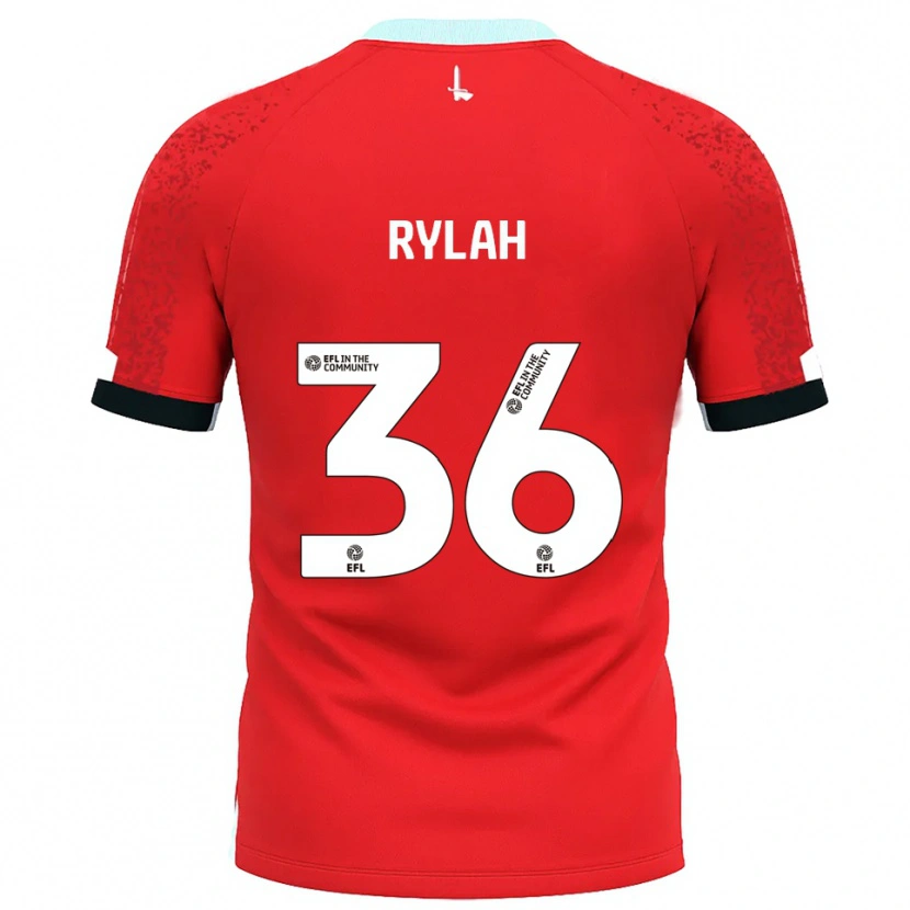 Danxen Herren Henry Rylah #36 Rot Weiß Heimtrikot Trikot 2025/26 T-Shirt
